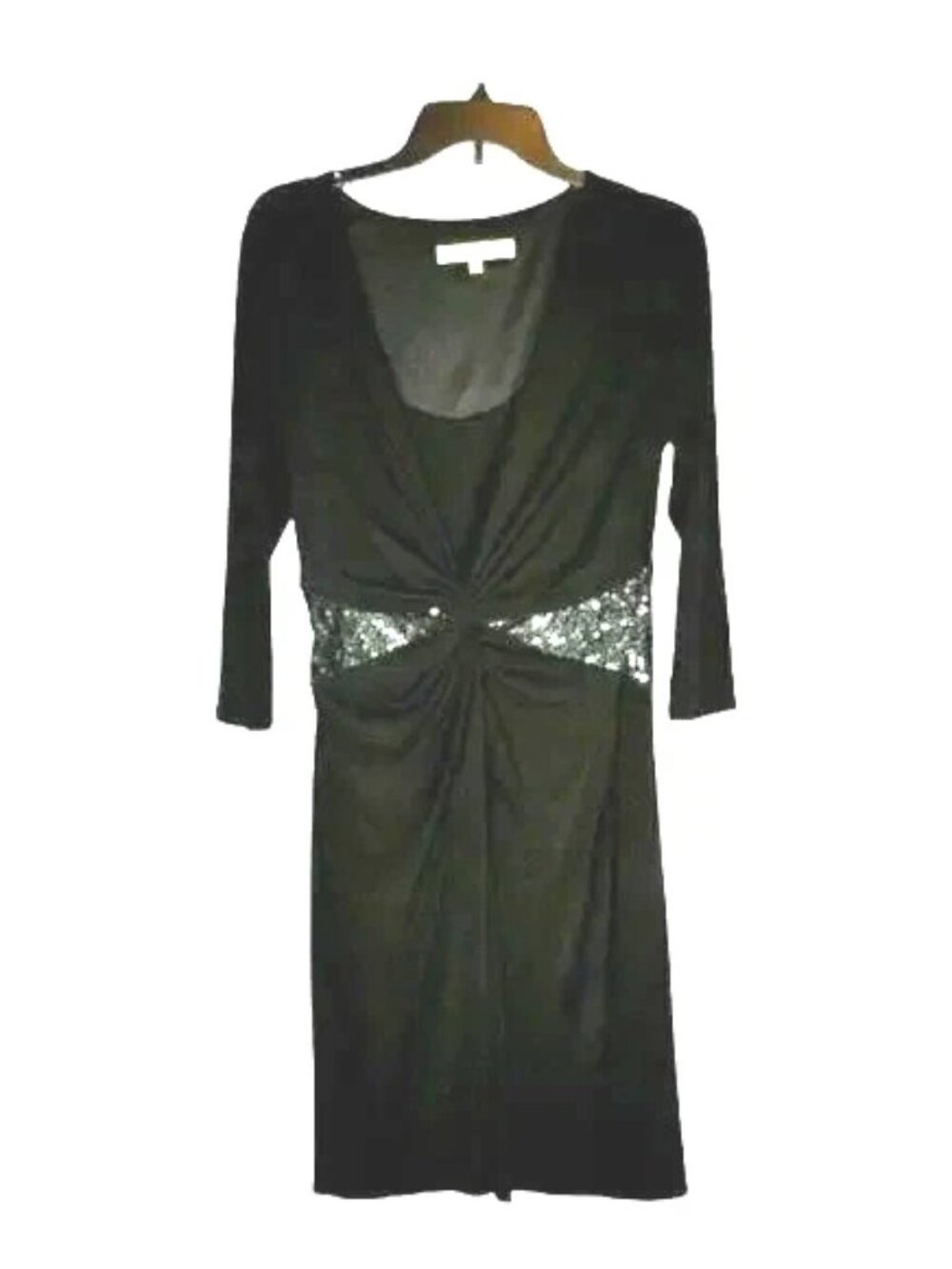 Evan-Picone Black Dress With Sequins Size 8